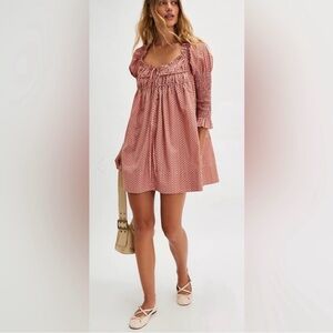 Free People Pink Mini Dress